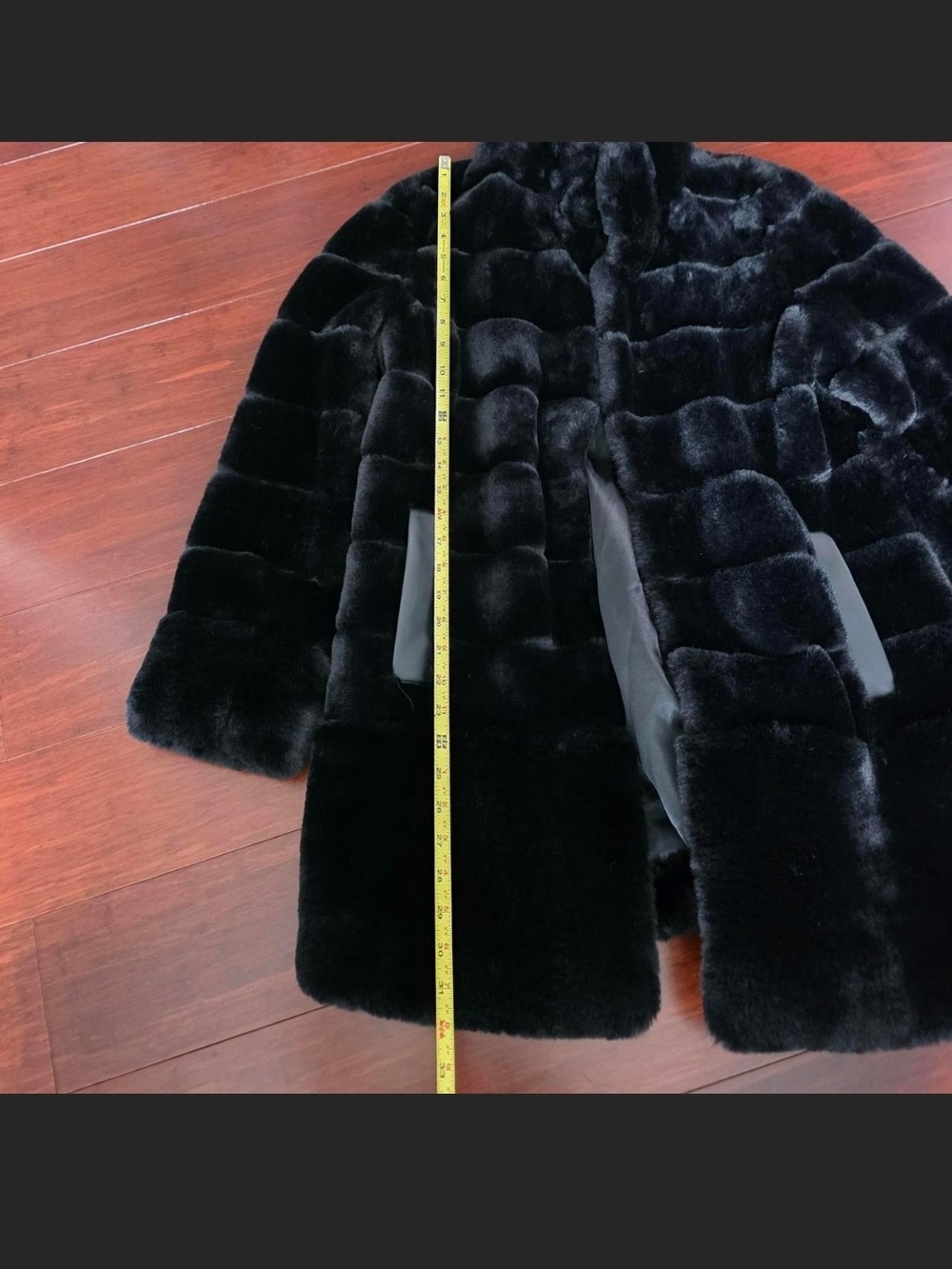 Jones New York Black Faux Fur Quilted Jacket - Picture 6 of 6